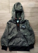 Ciepła, pluszowa bluza z kapturem - 116