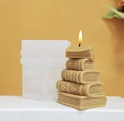 KSIĄŻKI forma silikonowa 8.5*7 do Odlewów Świec Gipsu Mydła 