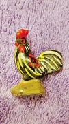 Ceramiczny ręcznie malowany malutki kogucik