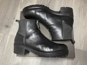 Reserved botki czarne skóra naturalna rozmiar 40