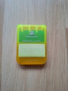 Oryginalna Karta Pamięci Sony PS1 SCPH-1020 Neon Yellow