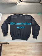 Sweter męski mundurowy, 80% wełna, r. XXL-idealny stan