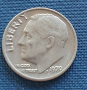 USA - 1 dime, 10 cent 1970 r.