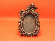 ramka na zdjęcia w stylu vintage z aniołami - odlew z brązu - typ 2