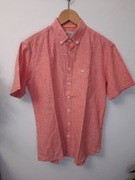 Koszula lniana bawełniana niebieska z krótkim rękawem Camel Active M