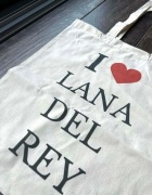 Torba bawełniana torebka tote bag cotton bawełna beżowa lana del rey 