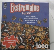 Ekstremalne puzzle - zachwycające motyle. 1000 elementów Nowe