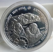 10 zł 2007  ARCTOWSKI & DOBROWOLSKI  polarnicy  cyrkonia  Ag 925  UNC