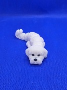Brelok do kluczy w kształcie pieska Bichon