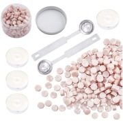 Wosk do lakowania 300szt. stemple różowe zestaw 