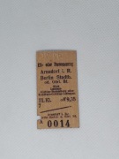 Magnes Bilet Arnsdorf i. R. (Miłków) - Berlin / Dresden / Kaiserswaldau