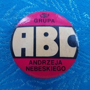 Oryginalna przypinka odznaka Grupa ABC Andrzeja Nebeskiego - unikat!