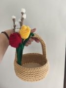 Koszyk wielkanocny wykonany ręcznie 