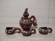 Ceramika bułgarska / garncarska / Bułgaria / zestaw do rakii