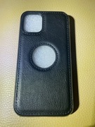 Skórzane ETUI case do iPhone 12 mini  EkoSkóra Czarne