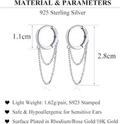 SLUYNZ 925 Srebrne kolczyki koła nr6