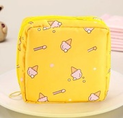 Kosmetyczka wodoodporna poręczna z kieszonką na suwak.