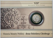 moneta - denar Bolesława Chrobrego w blistrze