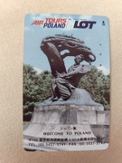 Polskie Linie Lotnicze LOT - karta telefoniczna z Japonii. Polish airlines