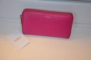 Furla duży różowy portfel 19x11 cm
