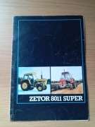 Prospekt - ulotka ZETOR 8011 SUPER