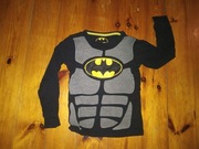 Bluzka chłopięca z długim rękawem 116 czarna Batman