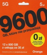 STARTER ORANGE FREE 5PLN x 20 sztuk