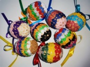 8/2 Szydełkowe koszulki na jajka - zestaw 8 szt