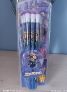 Nowy Zestaw Szkolny Zwierzogród Zootopia - 12 Ołówków 2B + Akcesoria