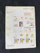 Safety Card / Karty Instrukcja Bezpieczeństwa Austrian arrows DASH 8-400