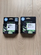 Tusze HP 305XL, czarny + kolor, NOWE
