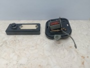 Przycisk dzwonka i dzwonek wykonane z bakelitu bakelit czasy PRL 