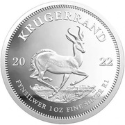 Moneta Krugerrand 1 oz srebra 999 ag 2021 Warszawa