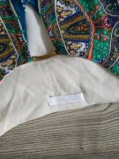 PROMOD__ sukienka zielona mix koloró print__BDB___ 38