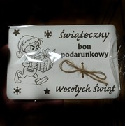 Świąteczny bon podarunkowy – „Wesołych Świąt” HDF3mm