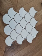 MINI FISH SCALE WHITE 88 MOZAIKA 24,7X3