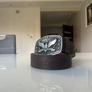 Pasek z klamrą w stylu western opium swag y2k