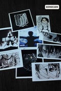 Zestaw 9 naklejek Attack on Titan kolekcjonerskie anime manga laptop tablet