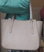 Wittchen Elegance szara torebka shopperka skórzana skóra naturalna saffiano