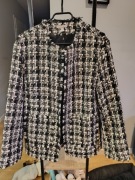 Płaszczyk płaszcz w pepitke oversize h&M S