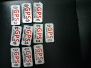 Naklejki gps 10szty