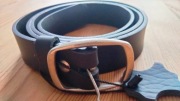 Pasek do spodni męskich  długość 112,5 cm kolor czarny