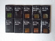 10x 10 sztuk Bateria Oryginalna BL-5CB Nokia 100 105 109 113 1616 PAKIET