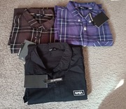 koszule Cropp L kratka czarna 3 sztuki