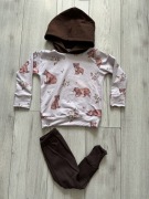 Nowy komplet dres dziecięcy handmade bluza i spodnie baggy 110