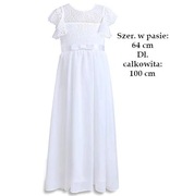 Sukienka Biała koronka Komunia Ślub Uroczystość
