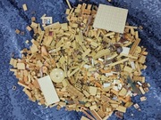 Klocki LEGO mix 0.5kg zestaw Żółty złoty 