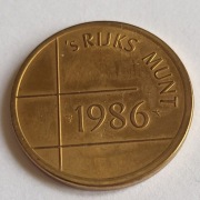 TOKEN KRÓLEWSKIEJ MENNICY HOLANDII 1986 SKRĘTKA 