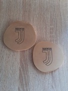 Juventus Turyn. Podkładka pod kubek, drewniana.