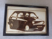 Grawer w ramce Fiat 126P Maluch 10x15cm